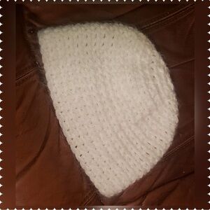 Cozy White Knit Beanie